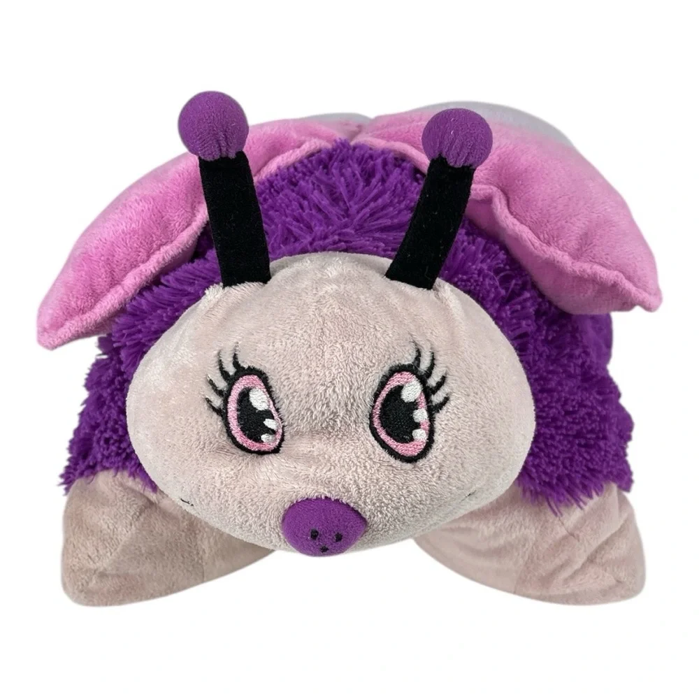 Pee-Wee Pillow Pets Butterfly Purple 11 inch Plush Toy that Turns Into a Pillow
